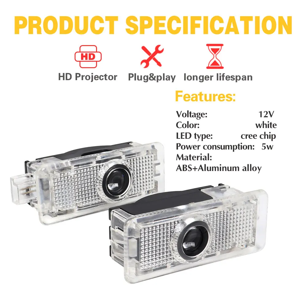 2x автомобильные двери теней логотип проектор Добро пожаловать огни для Mercedes Benz CLS