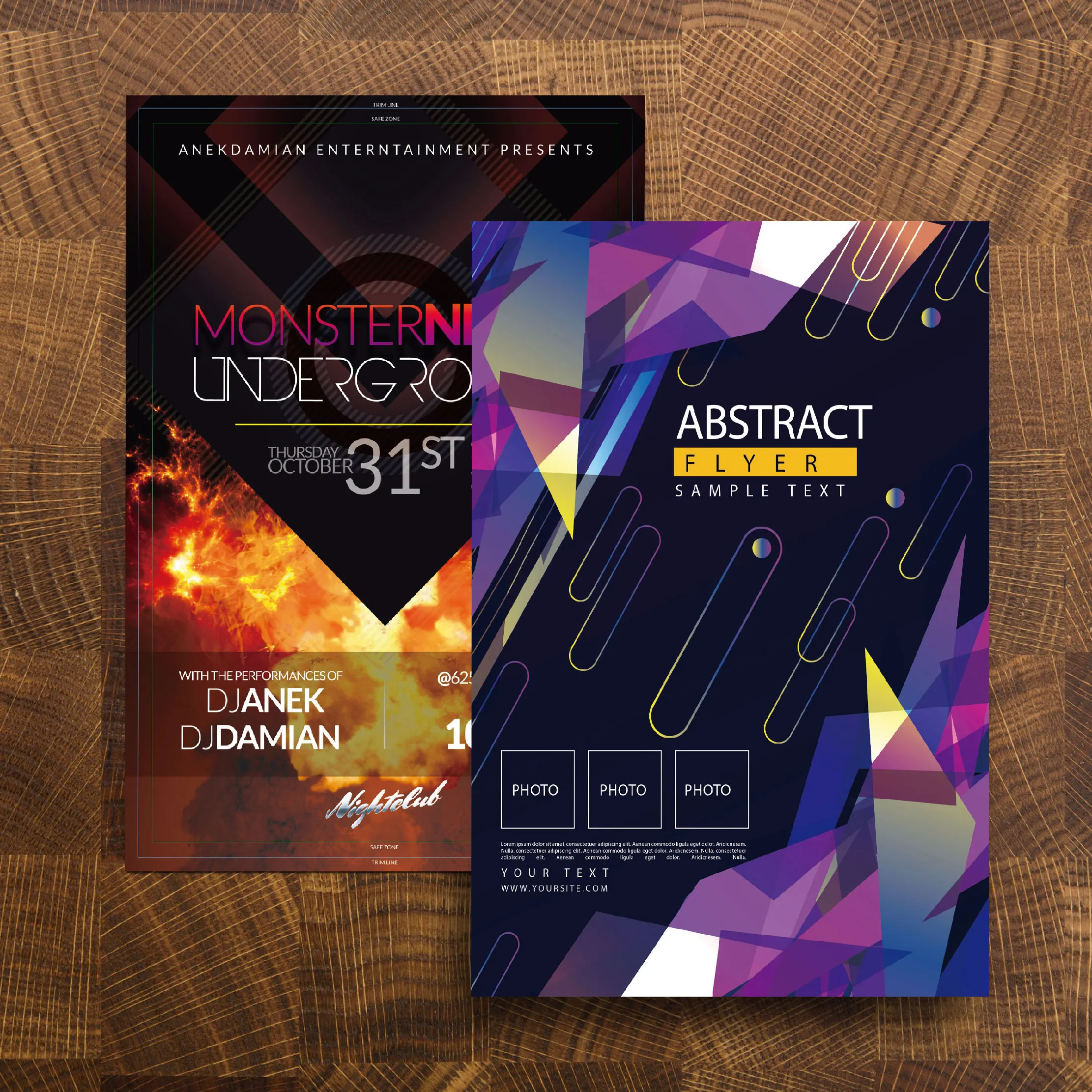 Flyer customization A4 size free design double-sided printing color page folding folding speed deliv