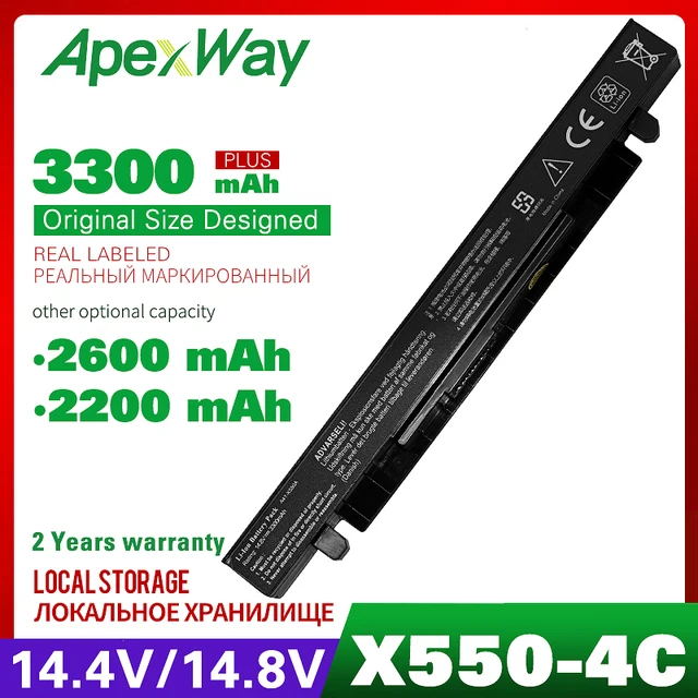 Apexway A41-X550A A41-X550 Battery For Asus A450 X550L A550 a41 x550a F550 F552 X450 X550 X550A X550CA X550C K550 P450 P550 R409 1