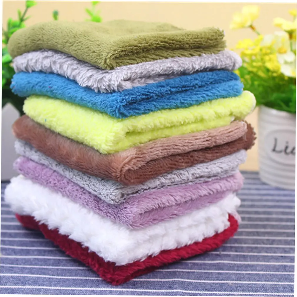 High Efficient Fiber Rag Dish Cloth Bamboo Washing Towel Kitchen Wiping Rags HandTowels Cleaning Cloths dropshipping | Дом и сад