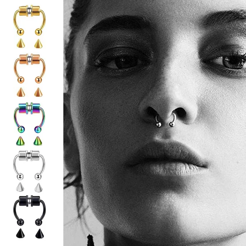 Fake Nose Piercing Men vlr.eng.br