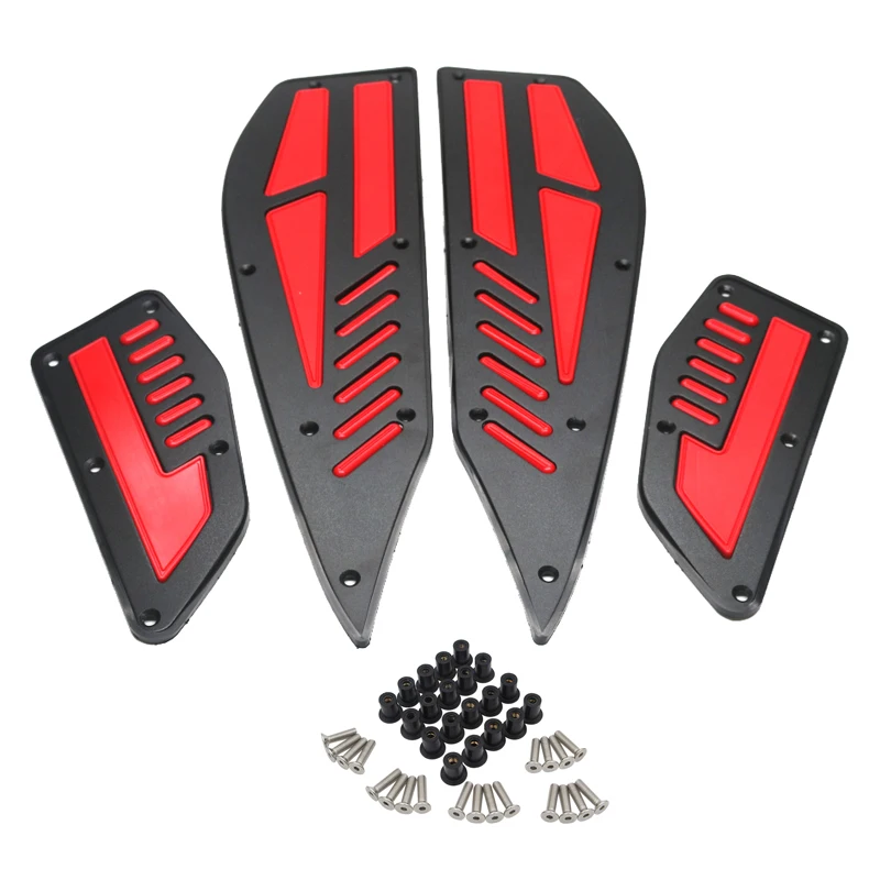 MTKRACING New Motorcycle accessories For Yamaha XMAX 300 X-MAX 250 300 Foot Pegs Footrest Step Pedal Foot plate - Цвет: Red