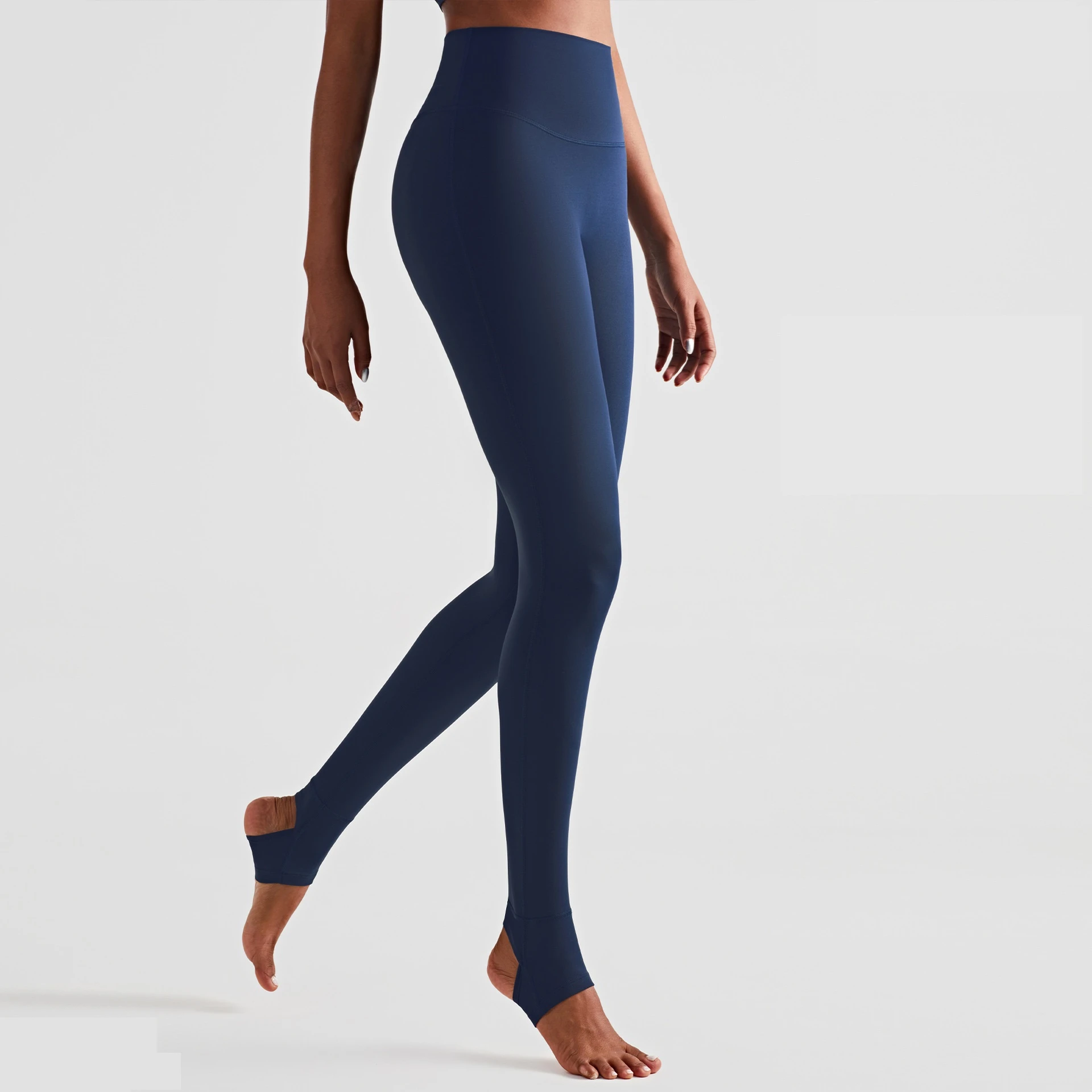 Mallas de Yoga de Color liso para mujer, pantalones deportivos de cintura respetuosos con la piel, glúteos de melocotón, medias de entrenamiento integral de Fitness|Pantalones de yoga| - AliExpress