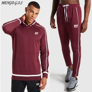 

MENGDGOS light and breathable streetwear casual men's clothing 2019 fitness men's suit brand men's suit fashion men's clothing