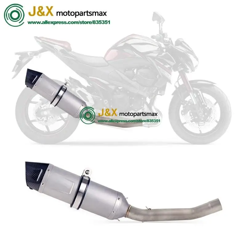 Полная система, слипоны для kawasaki Z750 Z 750, глушитель для мотоцикла, поход, средняя Соединительная средняя труба
