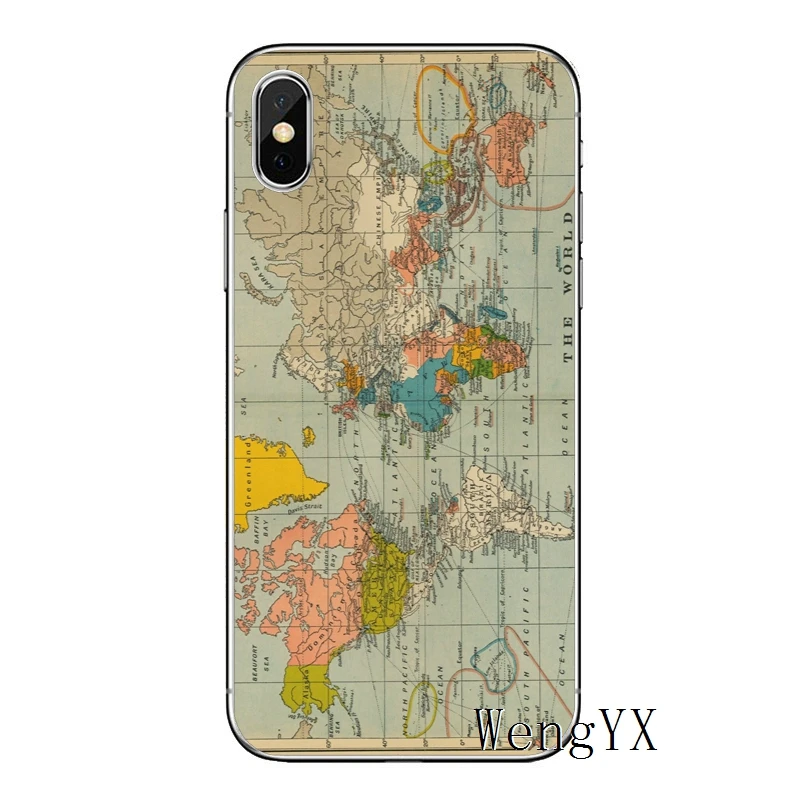 Карта мира план путешествия для samsung Galaxy A10 A30 A40 A50 A60 A70 huawei P30 lite pro P Smart Y6 мягкий чехол