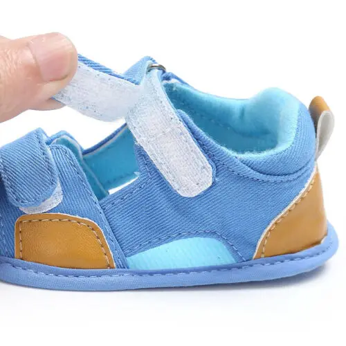 Fashion Soft Leather Baby Boy Sandals With Non-slip Suede Soles For Boy Summer Cool Shoes