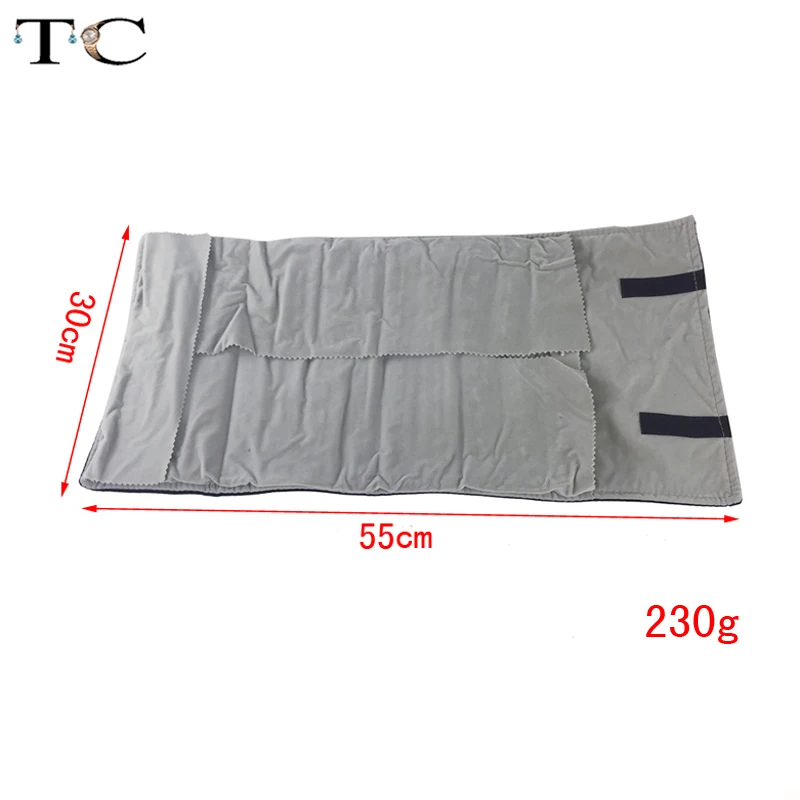 Wholesale Jewelry Roll Bag Portable Carring Case Black Velvet Organizer Multi Functional Multiple strips Necklace Storage Bag