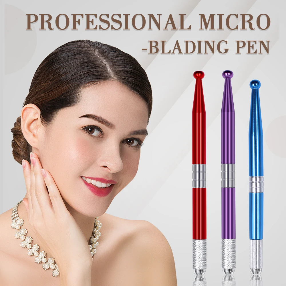 

New Biomaser Tattoo Microblading Pen Permanent Makeup Manual Pen 3D Eyebrow Handle Use For Blade Needles Tattoo Supplies