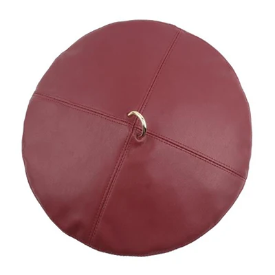 red beret Joejerry берет из искусственной кожи, французская шляпа с кольцом, берет для женщин - Цвет: red beret