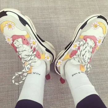 

Women Comfortable Sneakers Lace-up Air Mesh Woman Trend Shoes Leisure Shoes Spring Zapatos Mujer Casual Shoes For Women