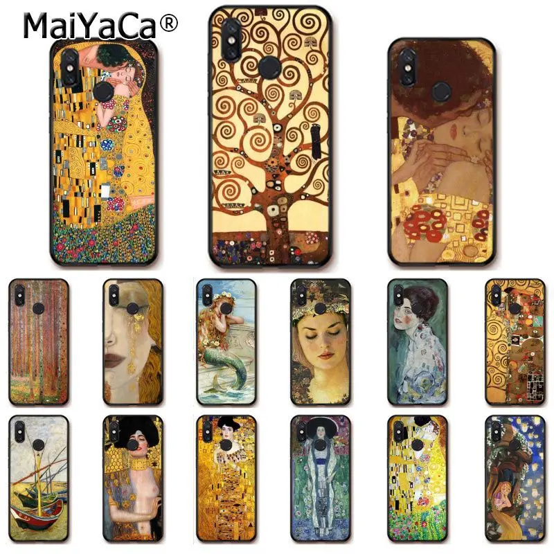 

MaiYaCa Gustav Klimt Tree Life Golden Tears Oil Art Phone Case for Xiaomi Redm4X 6A RedmiGo Redmi5 5Plus Note4 5 7 mi A1 A2Lite