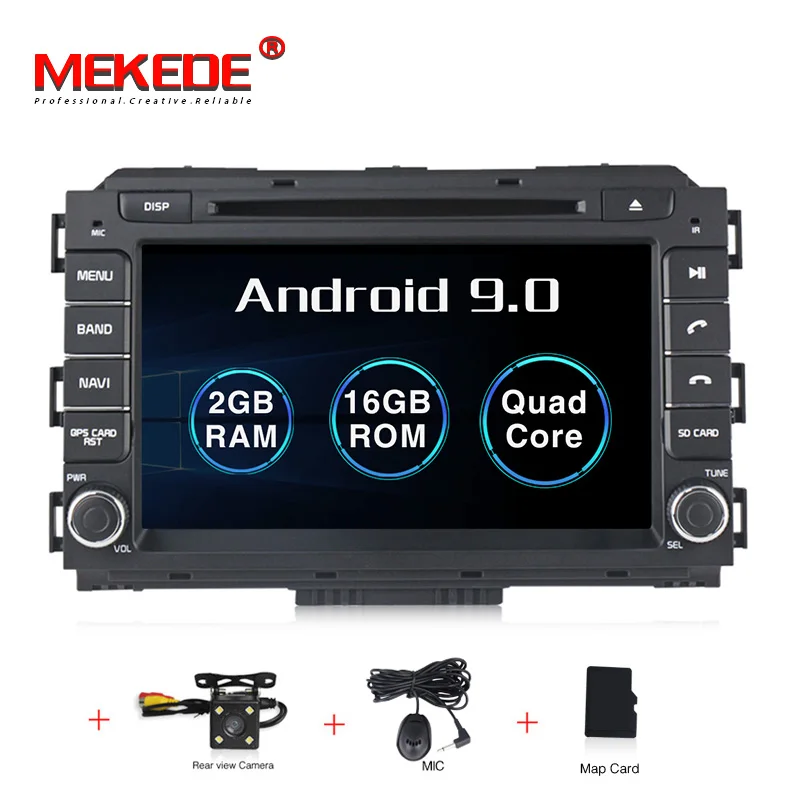 MEKEDE 4 Гб ОЗУ 32 Гб ПЗУ Android 9,0 автомобильный мультимедийный плеер для KIA Carnival Sedona Автомобильный gps навигатор dvd-плеер - Цвет: 16G  CAMERA