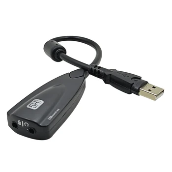 

5HV2 7.1 Channel USB with cable Sound Card Virtual Channel Sound Track Audio Adapter
