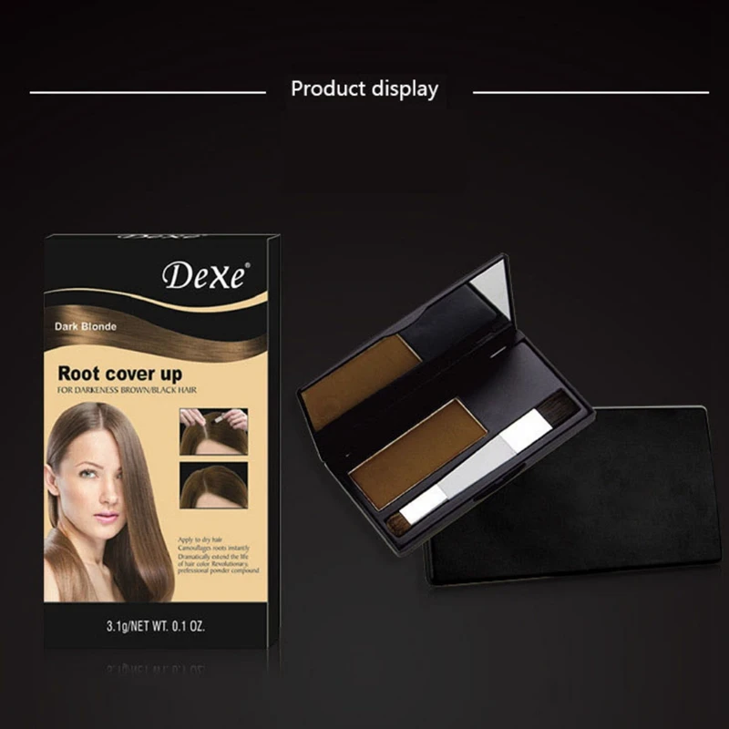 

Natural Hair Coloring Products Cover Gray Root Cover Up Powder Black Hair Color Brush Dye Temporary Hair Dye Coloring Cream