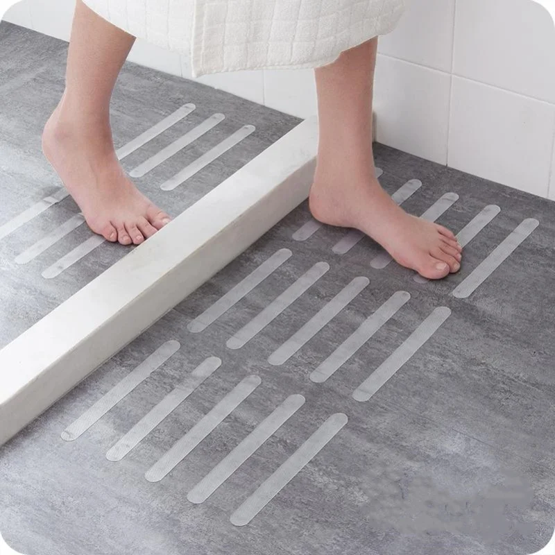 5 uds escalones cinta antideslizante auto-adhesivo ducha en el cuarto de baño transparente caucho antideslizante impermeable de baño