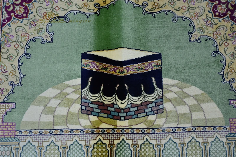2,5 'x4' шелковый ковер ручной работы для семейного зала мусульманский ковер