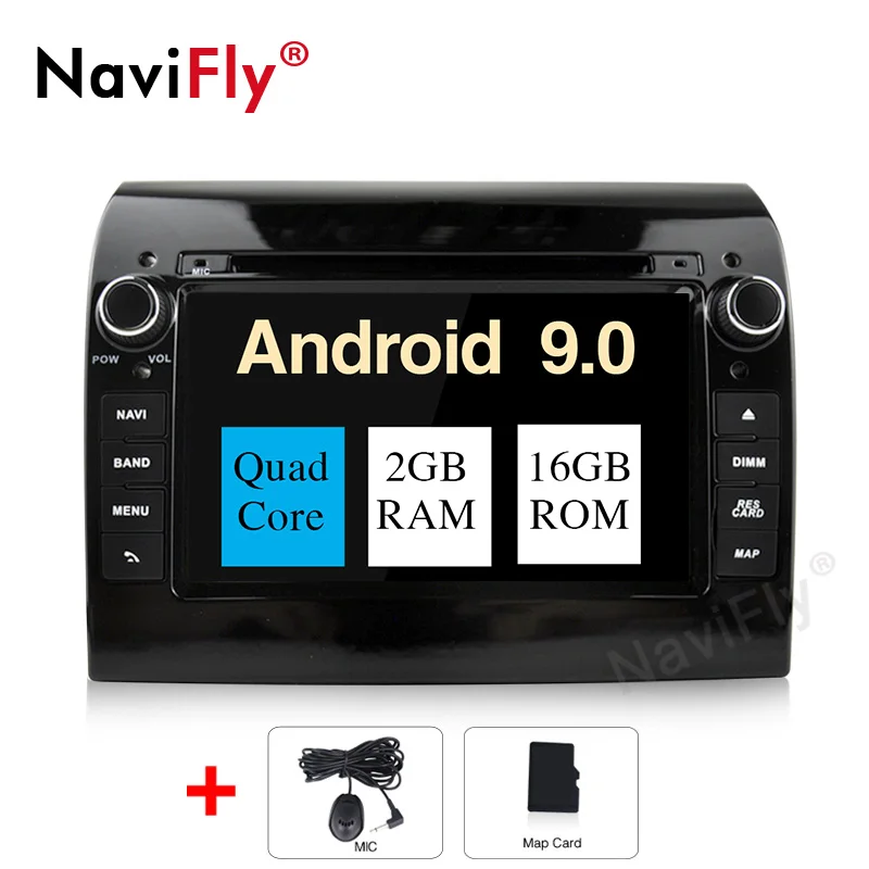 NaviFly Android 9,0 Восьмиядерный автомобильный DVD gps навигационный плеер для FIAT DUCATO автомобильный Радио стерео плеер с поддержкой Wi-Fi OBD DAB - Цвет: 16G model