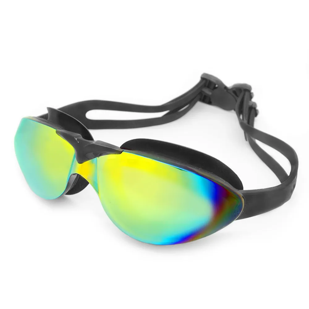 style 2 black YFXcreate HD водонепроницаемые очки для плавания противотуманные очки и анти-УФ Взрослые плавательные очки в большой оправе 200-1004 - Цвет: style 2 black
