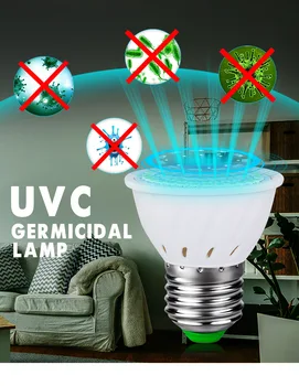 

UVC germicidal lamp UVC disinfection lamp LED anti-virus cross-border explosion disinfection lamp E27 GU10 110V 220V