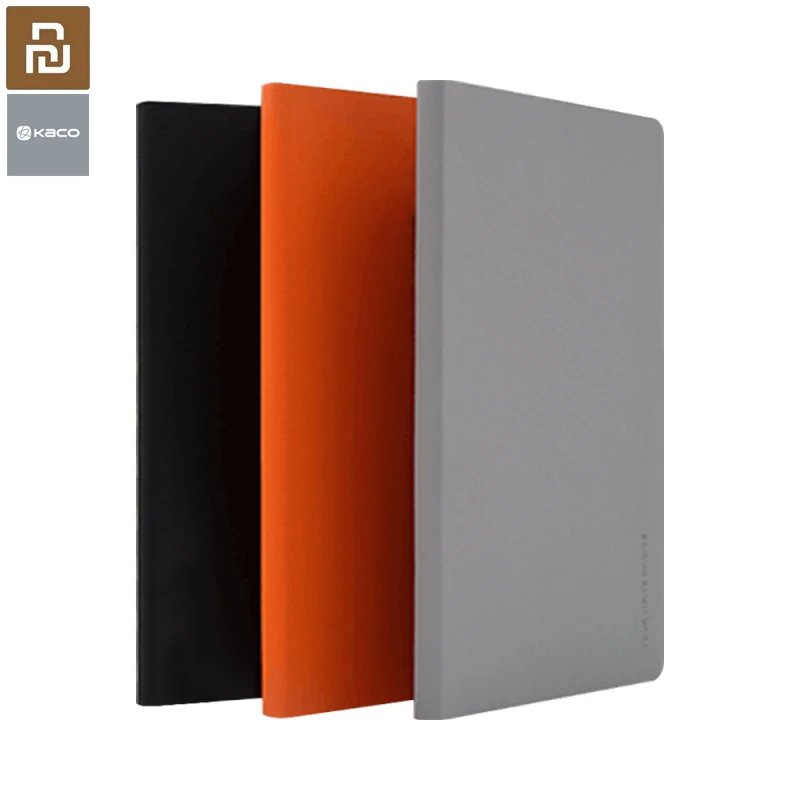 2pcs/set Kaco Paper Notebook PU Leather Cover A5 Size Memo Pad Planner Diary Book 80 Sheets for School Business Meeting | Канцтовары для