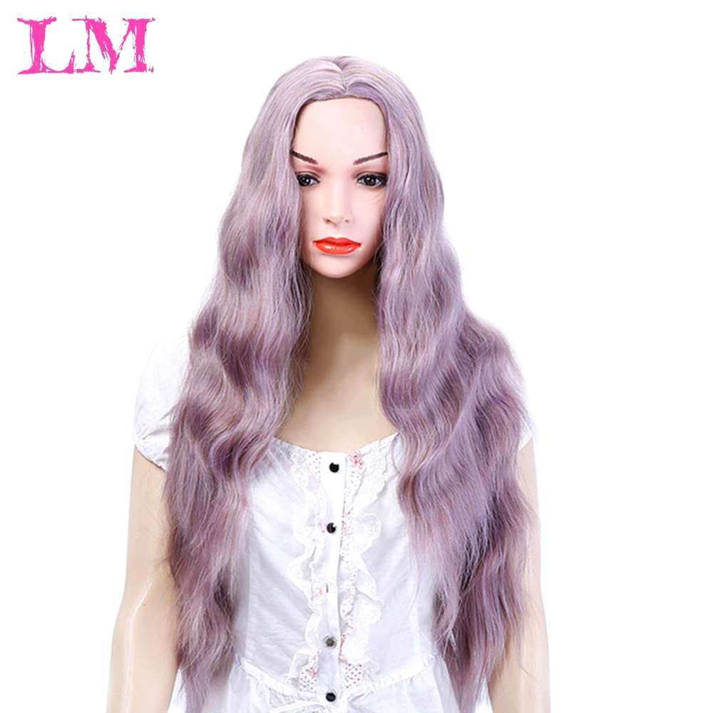 

LiangMo Fashion idol phoenix blonde hair synthetic wig loose wave black 26 inch deep wave super long wave synthetic wig black fe