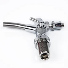 Регулируемая нержавеющая сталь Разливного Пива Кран G5/8 хвостовик с контролем потока \ t