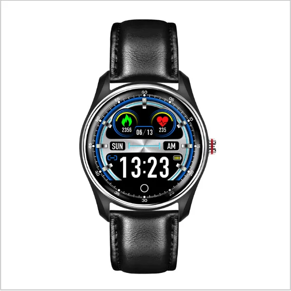 Reloj inteligente MX9 ECG presión артериальный PPG монитор для presión артериальный reloj inteligente multilingue para hombres y mujeres - Цвет: Belt  black
