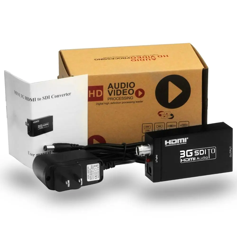 1080P Mini 3G SDI в HDMI конвертер с аудио для HD камеры видео мини коробка поддержкой SDI/3G/HD