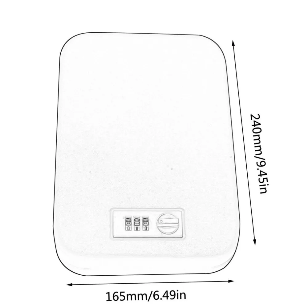 Бытовая портативная Пистолетная страховая коробка, ювелирные изделия, наличные, противоугонная Автомобильная страховая коробка, противоугонная коробка для ключей