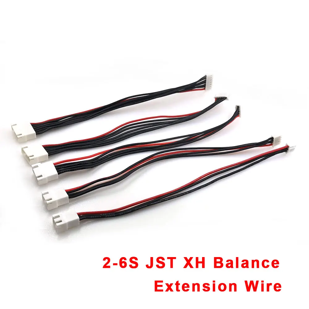 5 шт./лот JST XH 2S 3S 4S 6S 20 см 22AWG мягкий силиконовый Lipo балансировочный провод