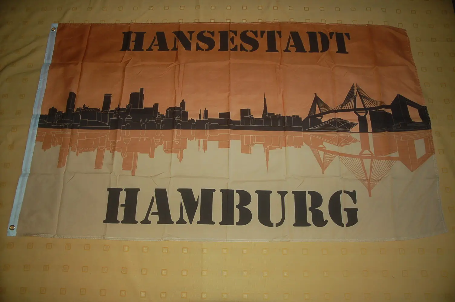 3ft x 5ft3 x5ft Гамбург Silouette Skyline флаг печати баннер, флаг из полиэстера Размер 150*90 см