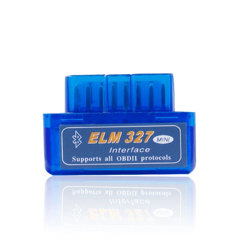 Высокое качество Мини ELM 327 Bluetooth V1.5 PIC18F25K80 Мини ELM327 1,5 OBD2 автомобильный диагностический инструмент поддержка J1850 - Цвет: Синий