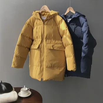 

2019 New Ins Winter Women Fashion Coats Winter Coat Ins Women Parkas Outwear Coat Women Long Coats #7005