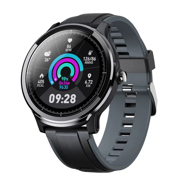 SN80 Смарт часы для мужчин IP68 Водонепроницаемый Полный сенсорный экран smartwatch сердечного ритма кровяное давление фитнес трек наручные часы vs L7 L8 L9 - Цвет: Gray
