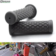 Универсальный 7/" 22 мм мотоцикл Винтаж резиновый руль для мотоцикла для Yamaha XS650 XS750 XT600ZE XTZ660 XV1000 XV535 XV750