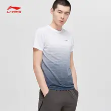 Li-Ning Мужская Беговая серия трикотажная футболка бесшовные нейлон полиэстер дышащая подкладка Фитнес Спортивная футболка Топы ATSP027 CJFM19