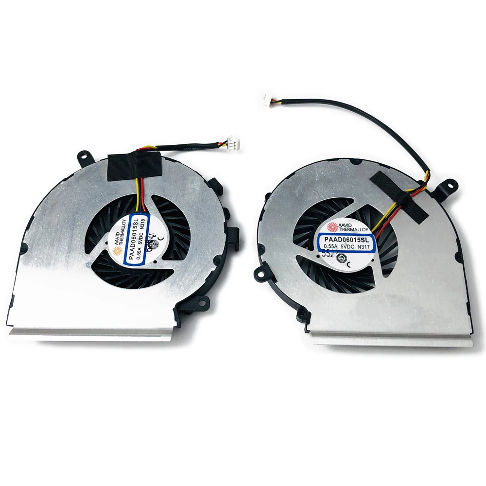 Кулер для ноутбука MSI GE72 GE62 PE60 PE70 GL62 GL72 3 контакта 5 в постоянного тока N317 N318 |