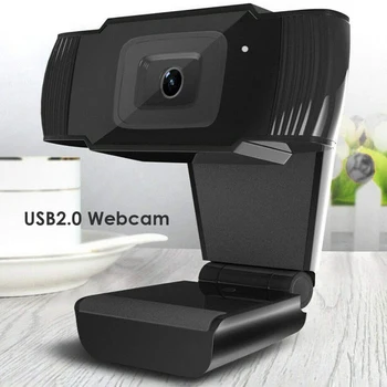 

12MP Rotatable USB Webcam Adjustable Web Camera with Microphone for Video Live Laptop Desktop Computer Accessory
