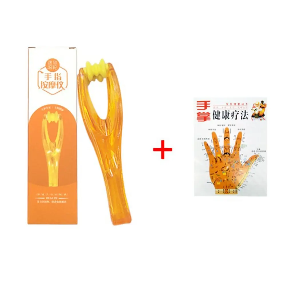 

1pc Hand Finger Joints Massager Handheld Blood Circulation Tool Dual Roller Stress Relief Beauty Plastic Tool Joint Massager