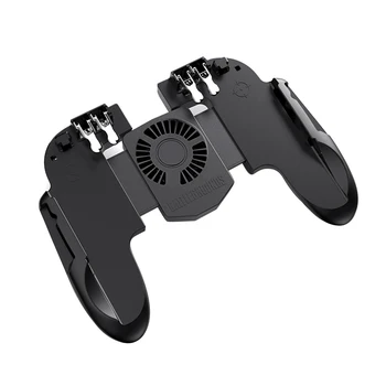 

Six Finger for Pubg Controller Gamepad Mobile Trigger L1R1 Shooter Joystick Game Pad Phone Holder Cooler Fan with Power