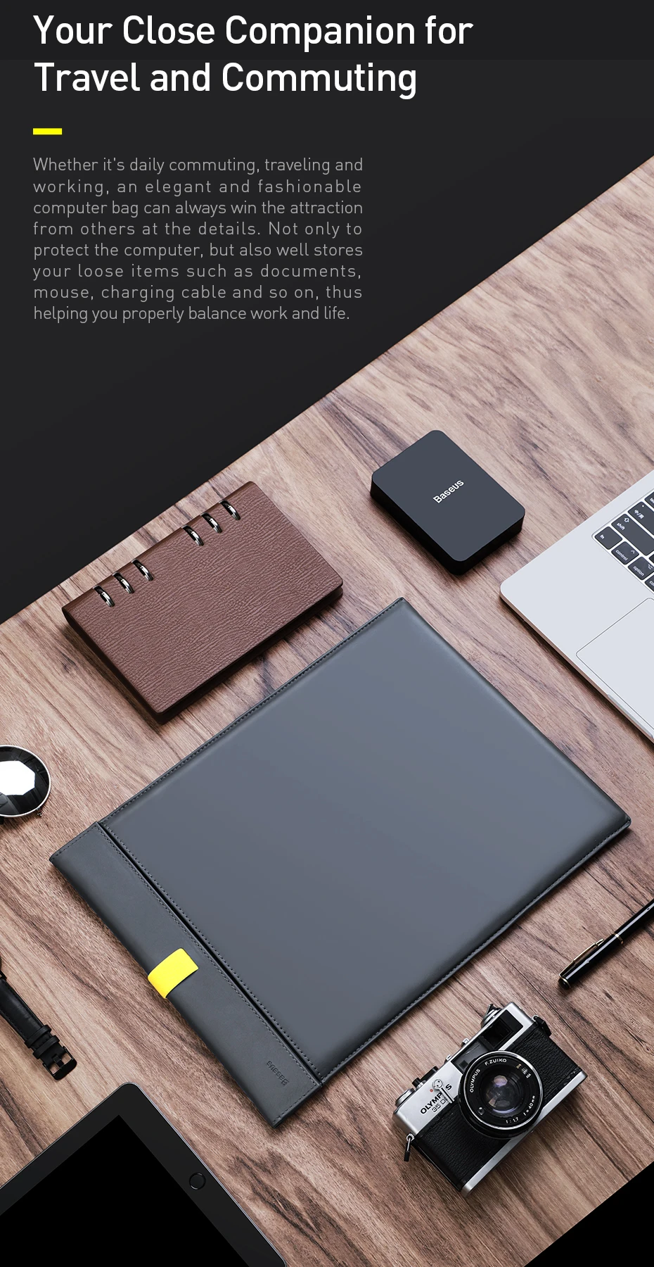 Чехол для ноутбука Baseus 13 дюймов для apple macbook pro ipad samsung huawei xiaomi, защитный чехол для ноутбука, универсальный чехол для планшета из искусственной кожи