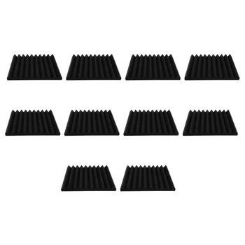 

SEWS-10 Pieces Acoustic Foam Soundproofing Foam Sound Absorbing Foam for Studio Home Theater,Sound Foam Wedge