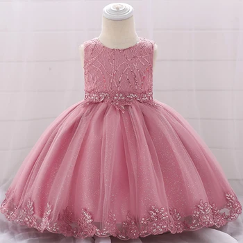

2020 Winter Vestidos 1st Birthday Dress For Baby Girl Dresses Party Wedding Dress Frock Christening Girl Clothes 3 6 9 Month