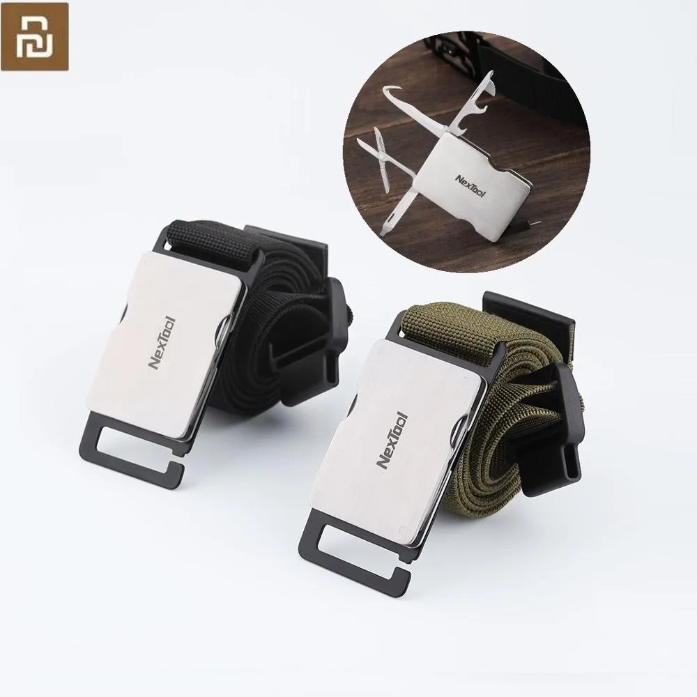 XiaoMi Nextool Multifunction Tool Kit Belt Outdoor Waistband Tactical Camping Hiking Knife Scissors Opener Screwdriver | Электроника