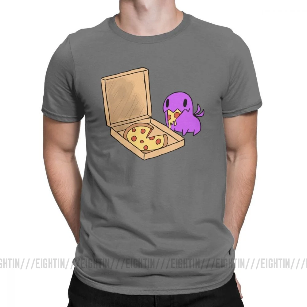Zerg Love Pizza Carbot, мужские футболки, Аниме игры, Уникальные футболки, короткий рукав, вырез лодочкой, футболка, хлопок, Подарок, Идея, топы - Цвет: Темно-серый