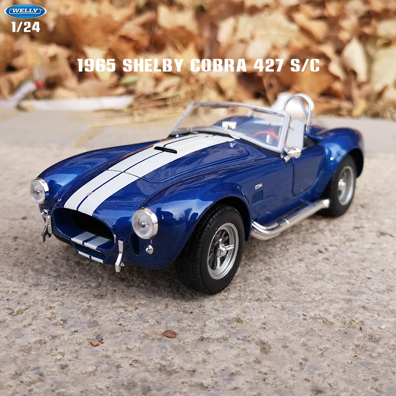 

Welly 1:24 1965 Шелби Кобра 427 S/C сплав модель автомобиля имитация украшения коллекция автомобиля подарок игрушка Литье под давлением модель игрушка для мальчиков