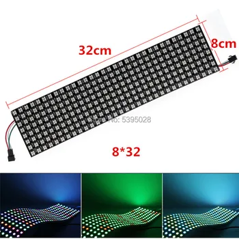 

WS2812B Matrix Pixel Led Panel Module Pixels Screen Digital Flexible Matrix 8x8 16x16 8x32 DC5V Digital Flexible Panel