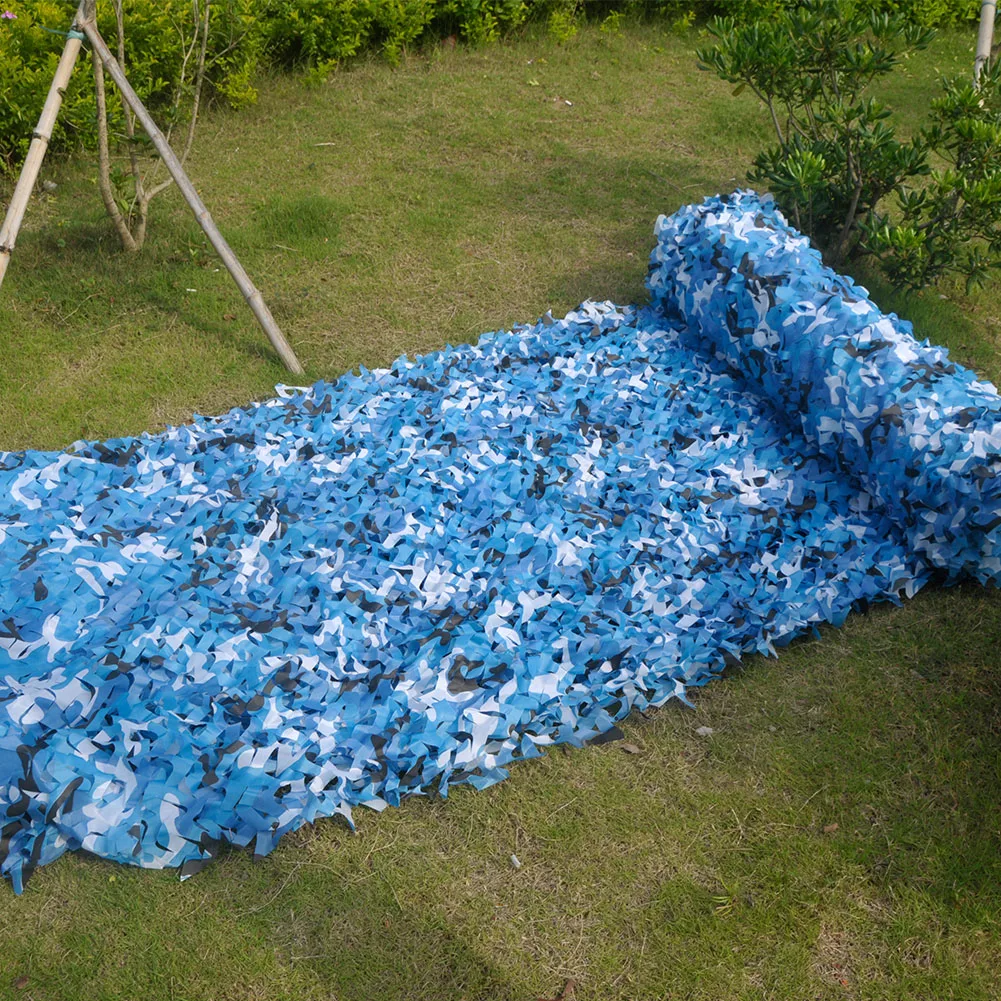 Camada de Acampamento Camuflagem ao ar Toldo ao ar Única Camo Rede Livre Caça Tiro Pesca Shelte Militar Net 1.5*7m 4 Única camada de acampamento camo net 1.5*7m
