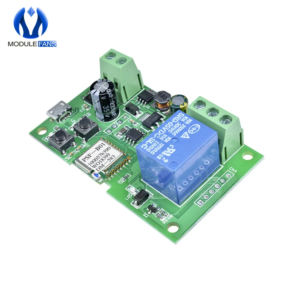 DC 5 V-12 V пробежку с встроенной функцией спуска затвора умный беспроводной WiFi переключатель Тхет триггерный релейный модуль APP Управление; доска Diy Электронный